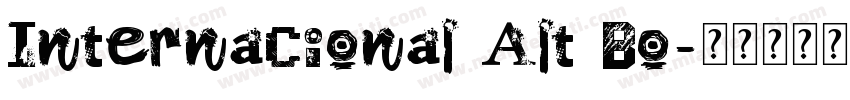 Internacional Alt Bo字体转换